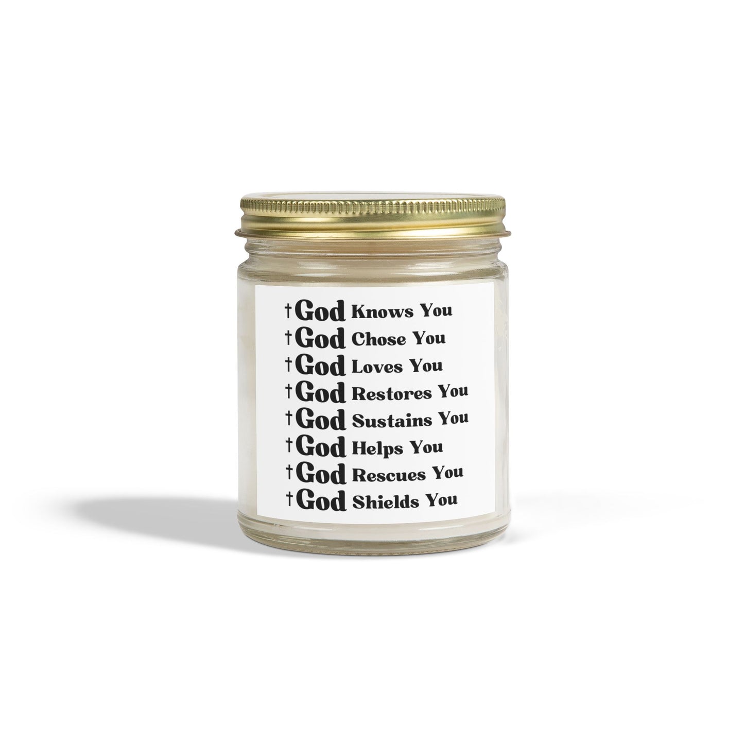 God's Love and Promises Faith-Filled Scented Candle Faith Hope And Love Christian Gift for Candle Lovers