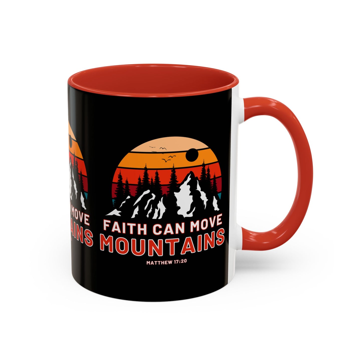 Matthew 17:20 KJV Bible Verse Coffee Mug Faith Can Move Mountains Inspirational Christian