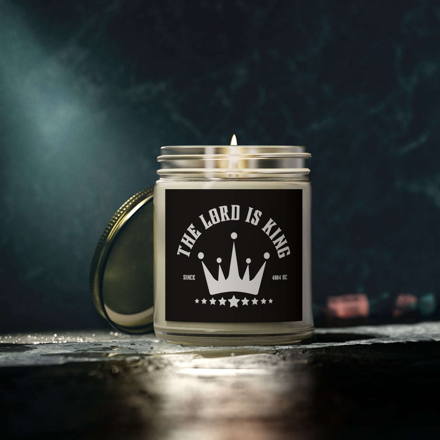 The Lord Is King Scented Candle Inspirational Christian Gift for Believers