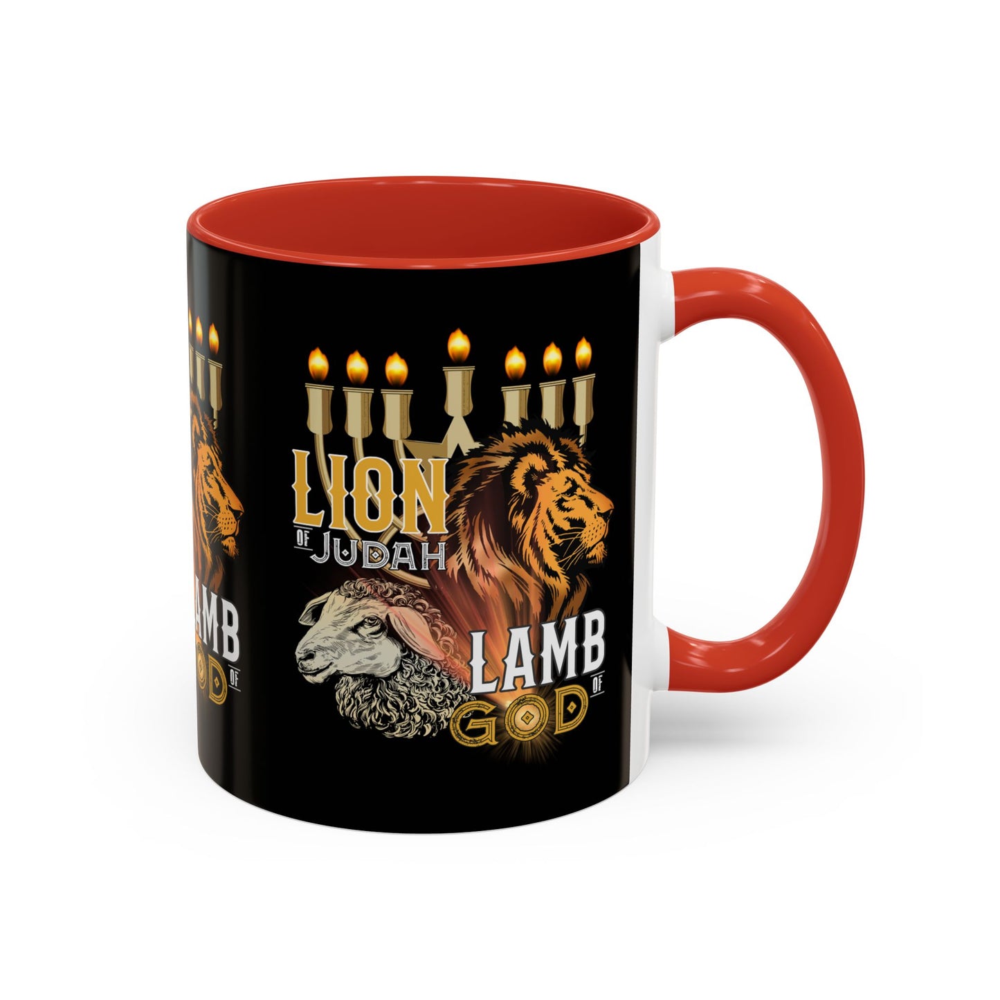 Lion of Judah, Lamb of God Coffee Mug Embrace Faith & Strength