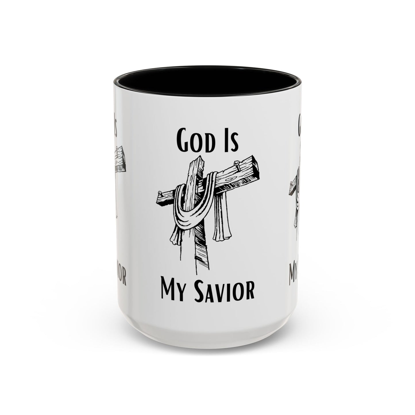 God Is My Savior Coffee Mug Inspirational Christian Gift for Faith-Based Coffee Lovers