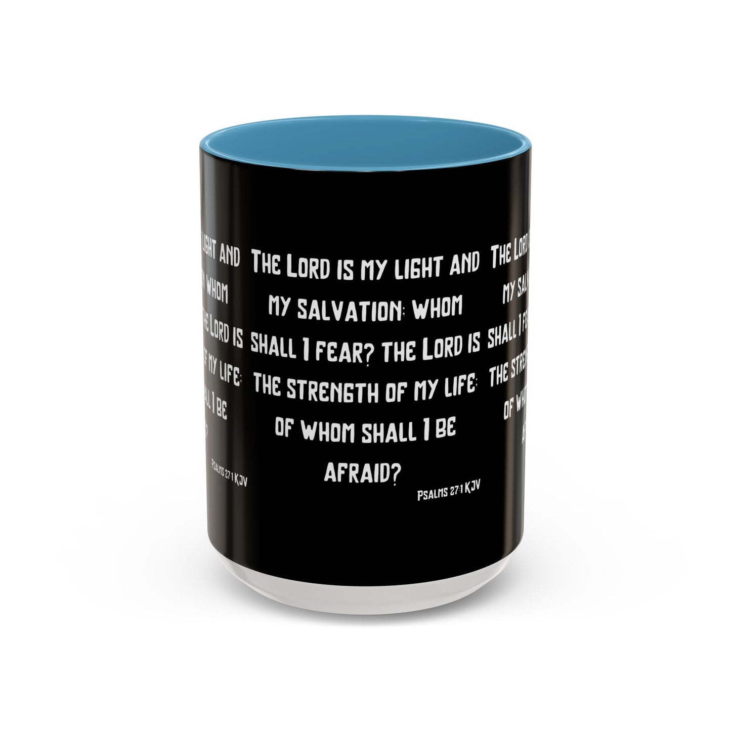 Psalms 27:1 KJV Coffee Mug The Lord is My Light and My Salvation Inspirational Christian Gift for Faith Based Coffee Lovers