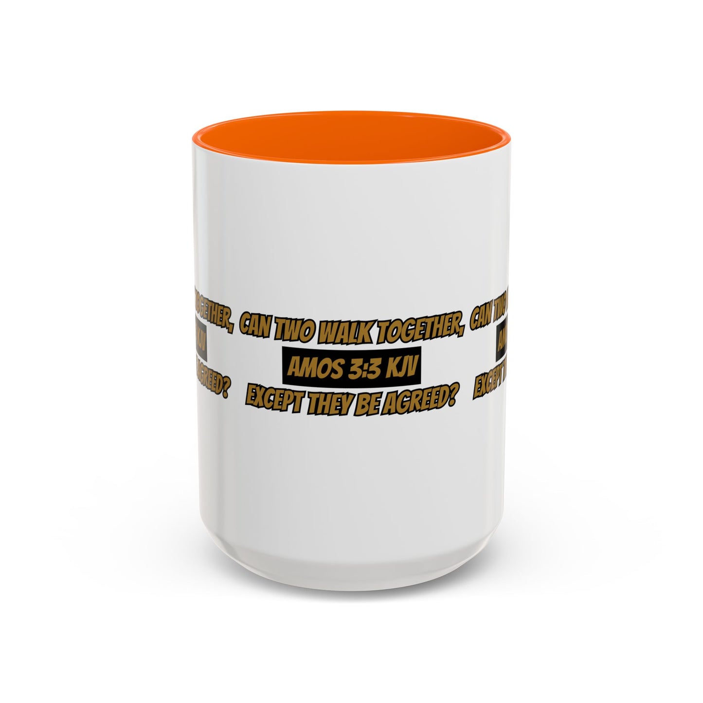 Inspirational Amos 3:3 KJV Bible Verse Coffee Mug Perfect Christian Gift