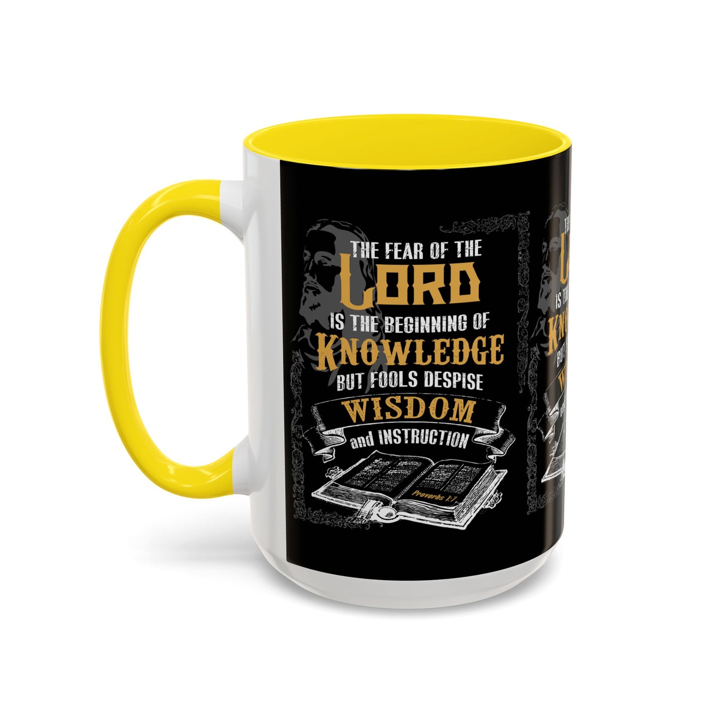 Proverbs 1:7 Bible Verse Coffee Mug Wisdom In Every Sip