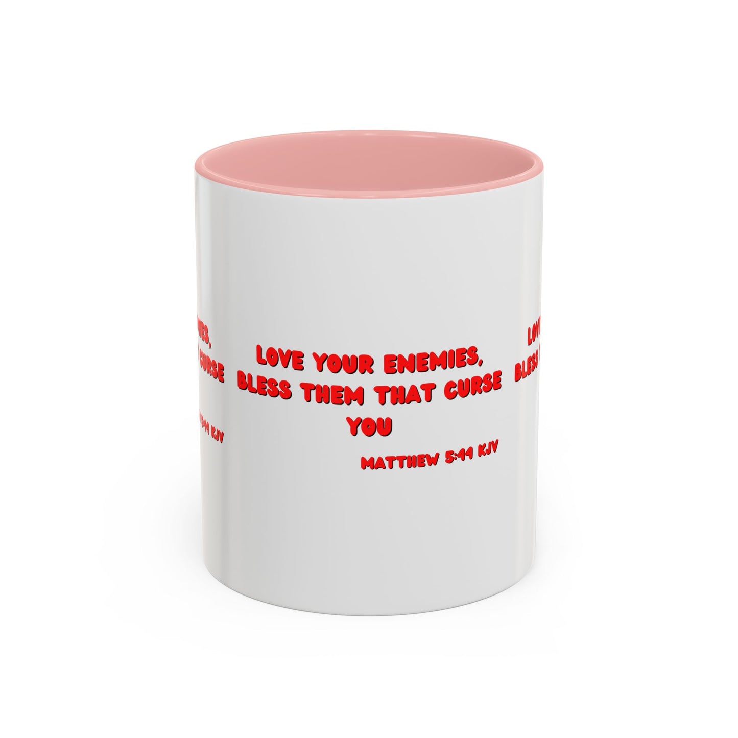 Matthew 5:44 KJV Coffee Mug Love Your Enemies Biblical Christian Gift for Faith-Based Living