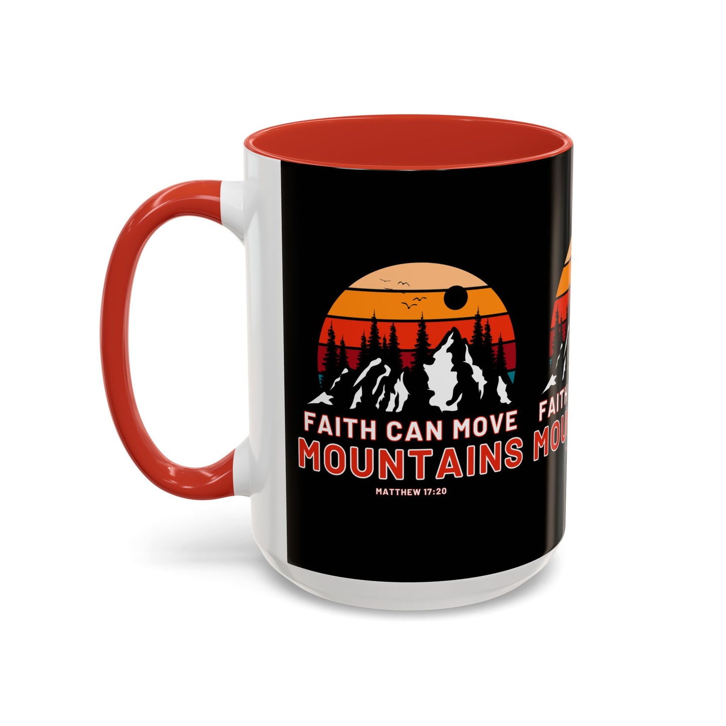 Matthew 17:20 KJV Bible Verse Coffee Mug Faith Can Move Mountains Inspirational Christian