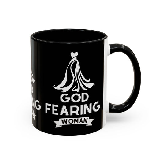 God Fearing Woman Coffee Mug Inspirational Christian Gift for Her