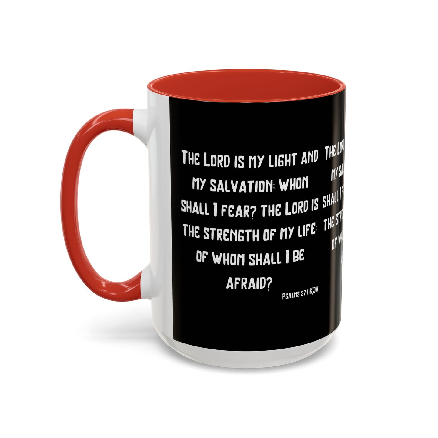 Psalms 27:1 KJV Coffee Mug The Lord is My Light and My Salvation Inspirational Christian Gift for Faith Based Coffee Lovers